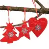 Hot style Christmas decoration articles Christmas tree pendant love tree five pointed star 3 pieces set