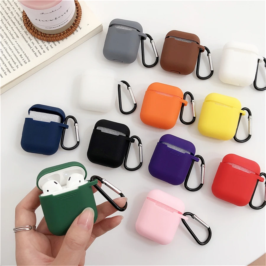 

Mini Soft Silicone Case For Apple Airpods Shockproof Cover For Apple AirPods Earphone Cases for Air Pods Protector Case