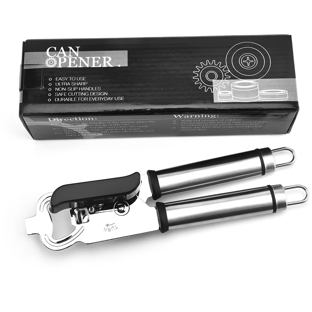 Factory Tik Tok Hot Selling Stainless Steel Tin Can Opener Manual Jar Opener Bottle Opener