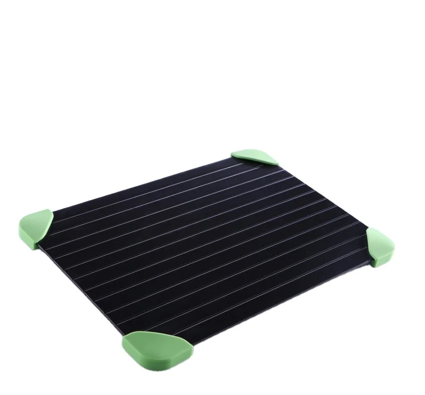 

aluminum defrosting tray nonstick defrosting tray food meat quick plate, Red/green