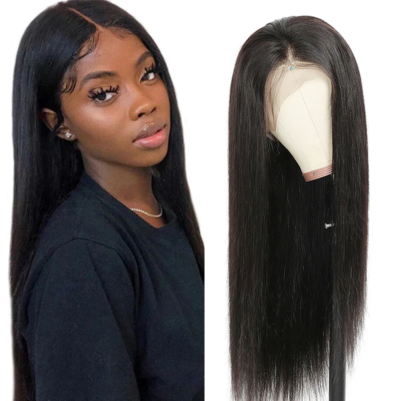 

HEFEI VAST brazilian straight glueless 360 lace front human hair wig with baby hair pre plucked remy natural wig for women