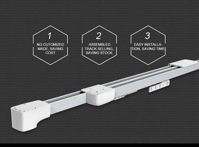 New Design Motorized Curtain Track Works With Google/alexa Extendable Curtain Track Buy