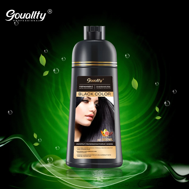 

New hot selling keratin hair color shampoo with argan oil for men and women black hair color dye magic 5 minutes change colors