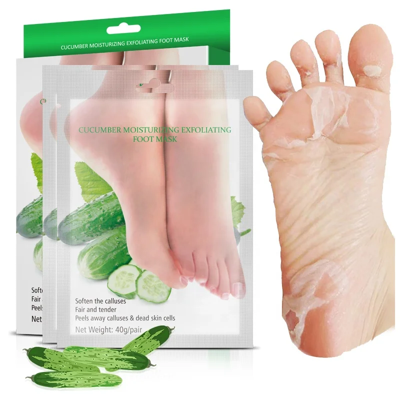 

Cucumber Foot Peel Mask Private Label Nourishing Exfoliating Foot Mask Effective Natural Hydrating Peeling Footmask Sheet