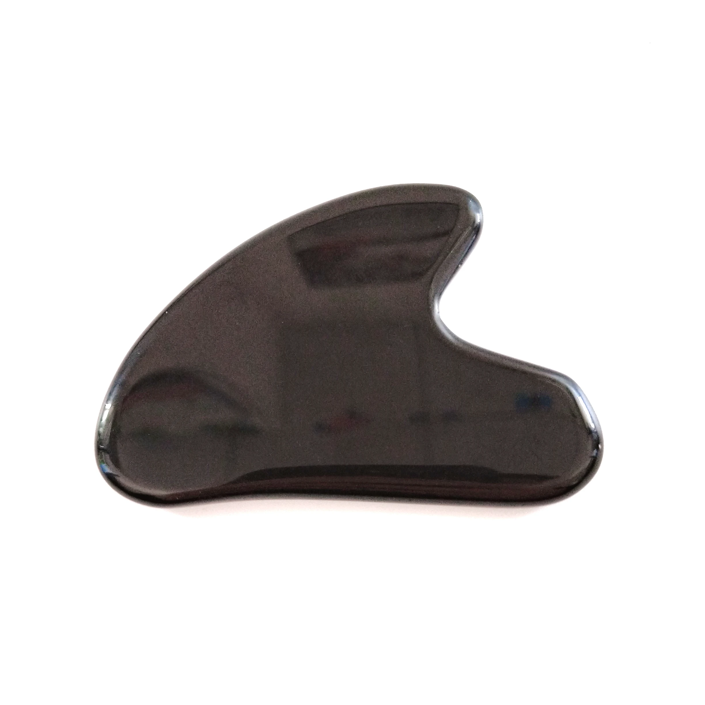 

Gua Sha Tool - Black obsidian Guasha Scraping Massage Tool, Facial Massage for Lymphatic Drainage for Face, Neck and Body