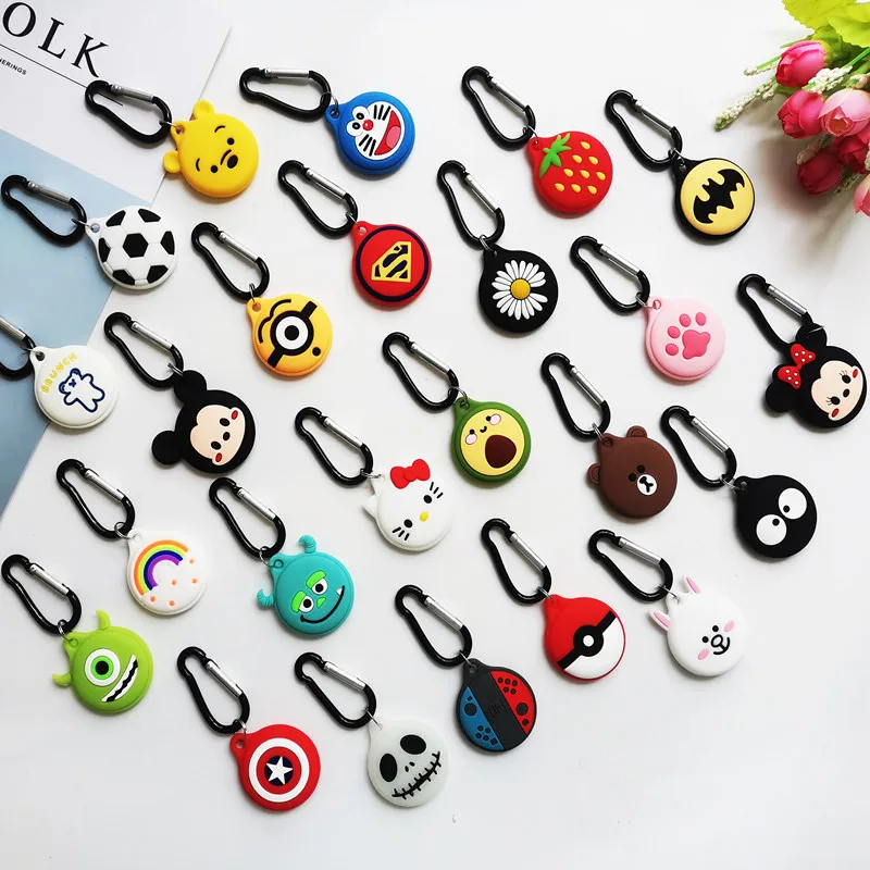 

Gemfits 3D Cute Cartoon Silicone Case For Airtag Fun Cool Keychain Design Silicone Fashion Case For Apple AirTag Cover for dog