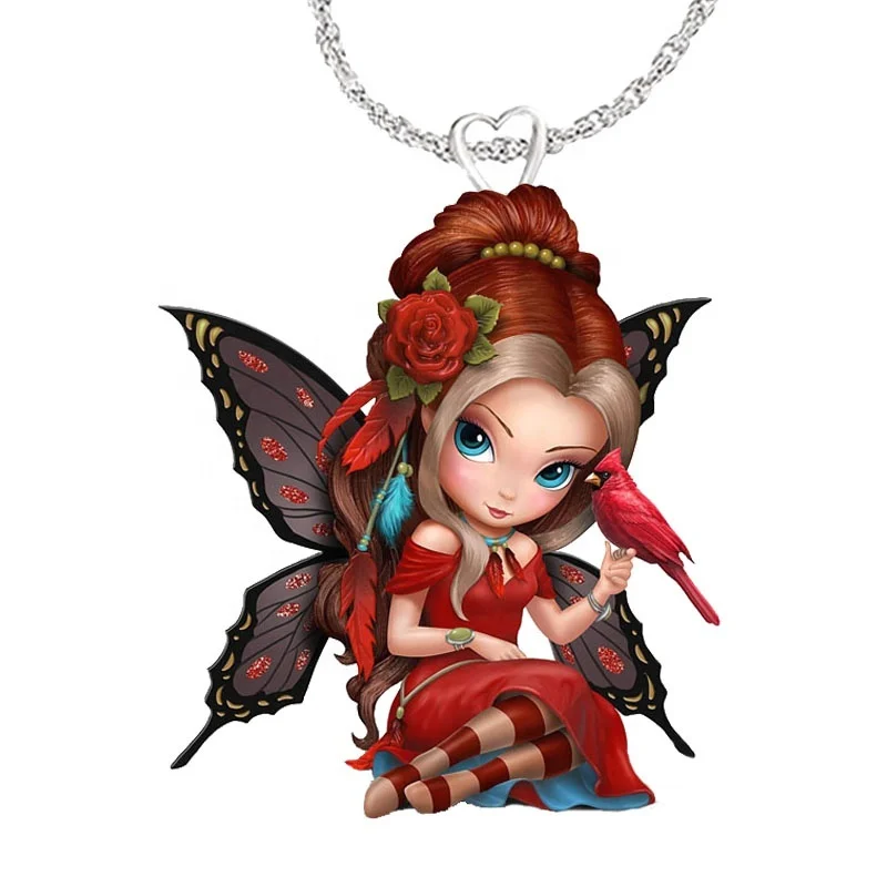 

Fashion exquisite fairy hummingbird animal cute pendant female accessory necklace
