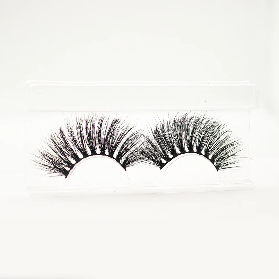 

Wholesale price fluttery wispy dramatic 25mm 3D mink eyelashes with custom packaging 100% real mink fur