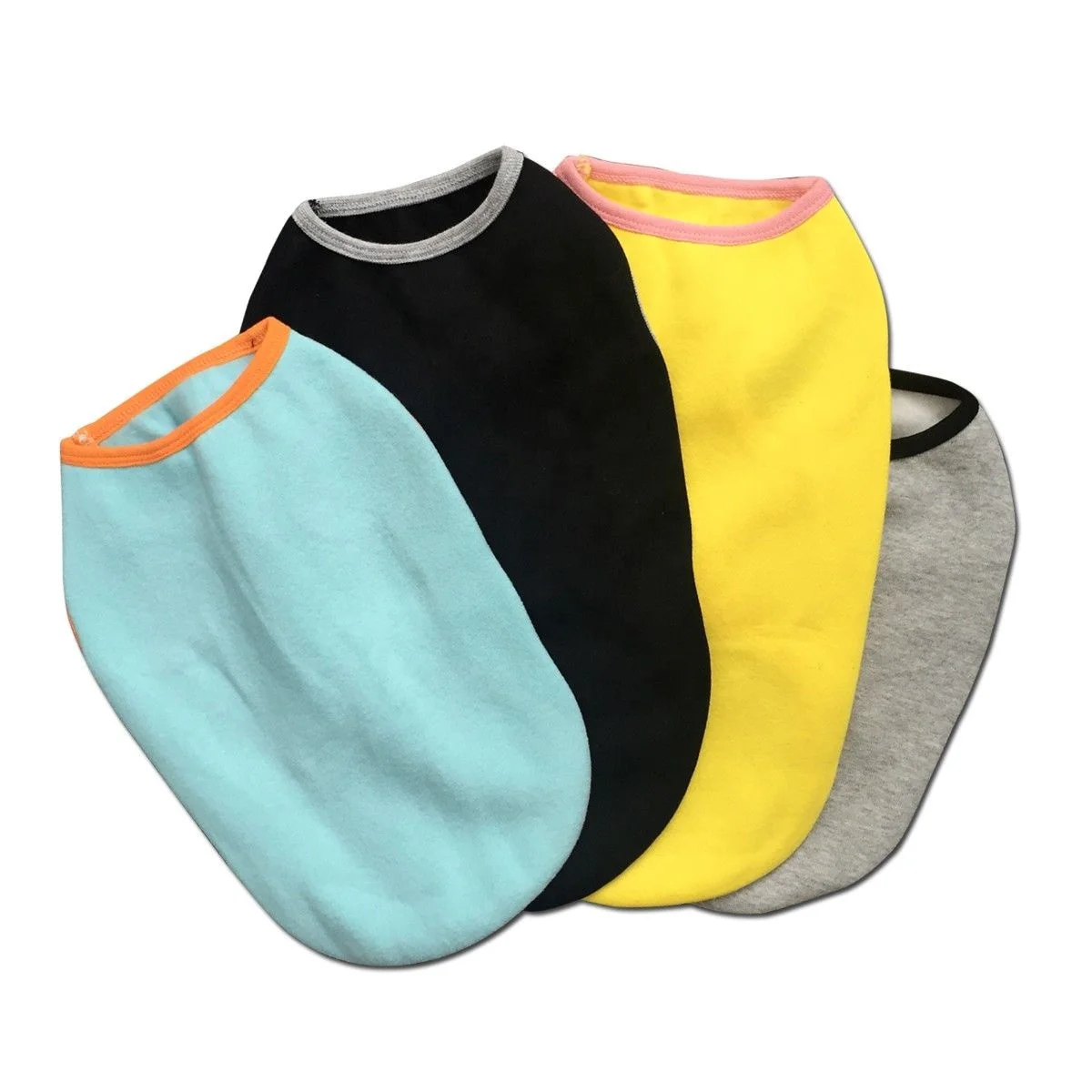 

Low Moq Custom Printed Free Design Comfortable Cotton Pet Clothes Dog Designer Factory Custom Printing Dog Summer T-Shirt, Black,blue,grey,yellow