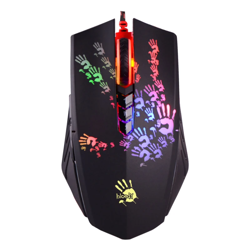 

Durable infrared-wheel optimal MMO A4tech bloody A60 A70 light strike gaming mouse, Black