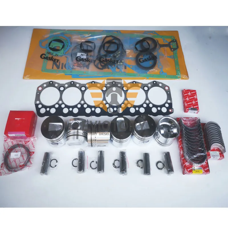 

For MITSUBISHI S6S overhaul rebuild kit piston with ring gasket bearing