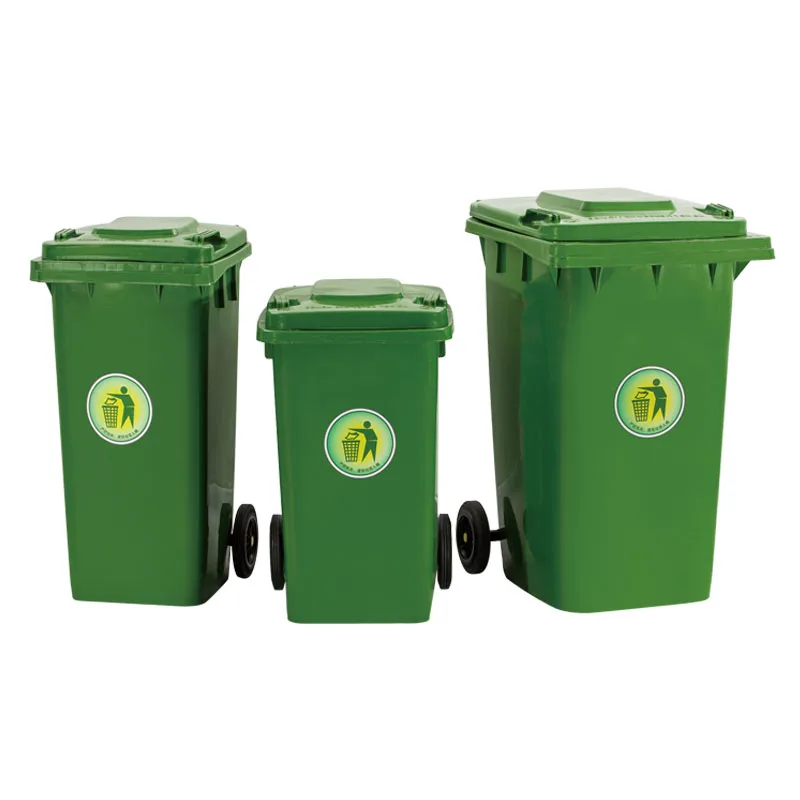 

Green color outdoor garbage bin 120 liter plastic dustbin 13 gallon trash can, Army green, green, blue, red, yello