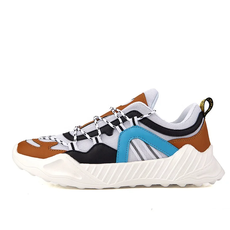 

Four-color summer trend men's shoes casual shoes fashion sports casual shoes 2020 new products, White, green, blue, brown