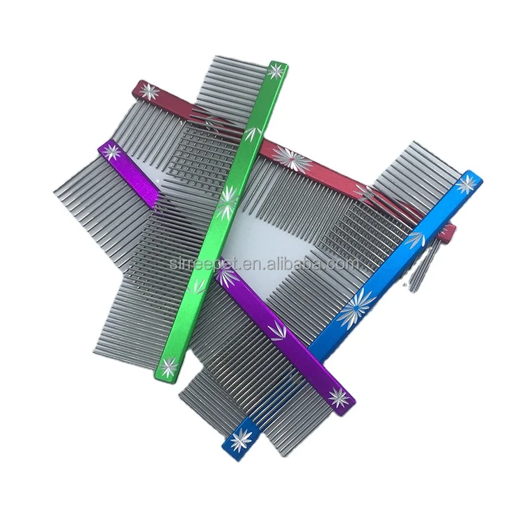 

Stainless steel colorized hairdressing pet comb