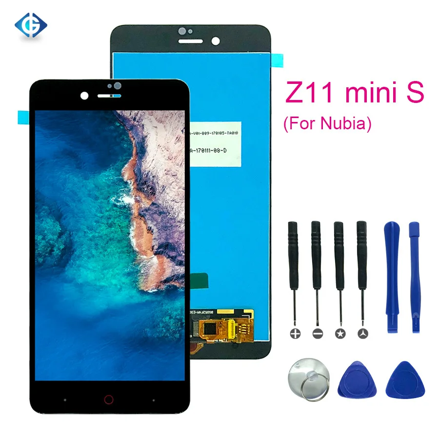 

NX549J touch screen display LCD Screen for ZTE Nubia Z11 Mini S Display, Black white for zte z11 mini s screen