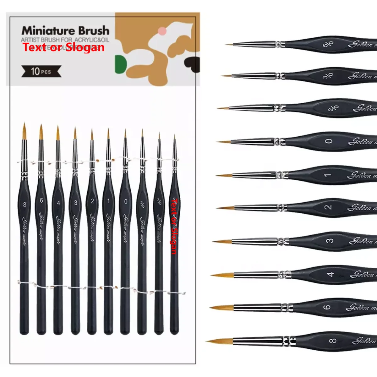 Professional Drybrushes Watercolor Artist Script Liner Paint Artist