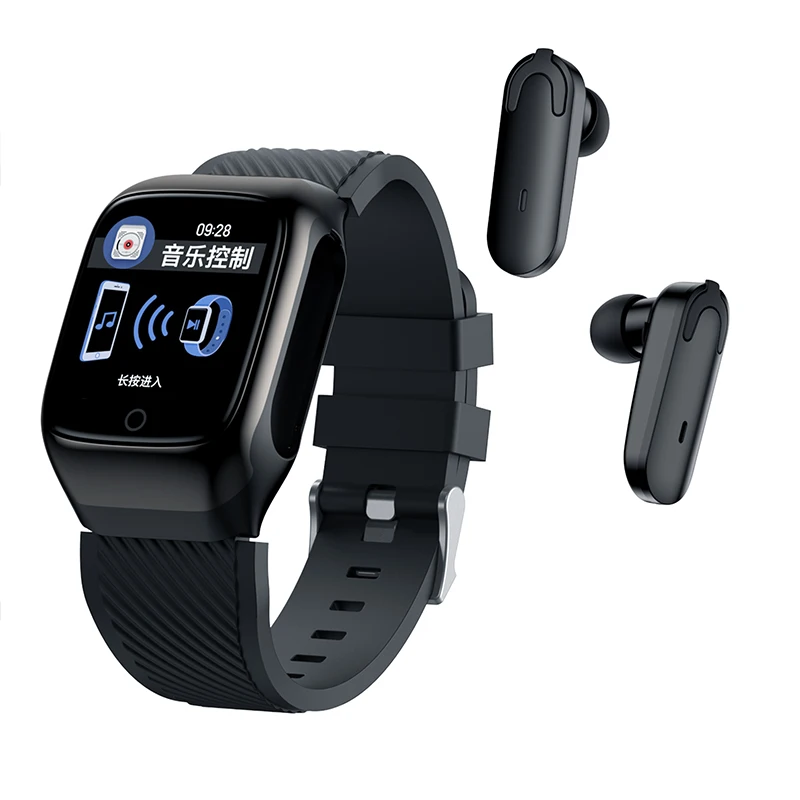 

SWL S300 TWS Smart Bracelet 2-in-1 smart watch with wireless earbuds Pedestrian Heart Rate BT Call Smart Bracelet