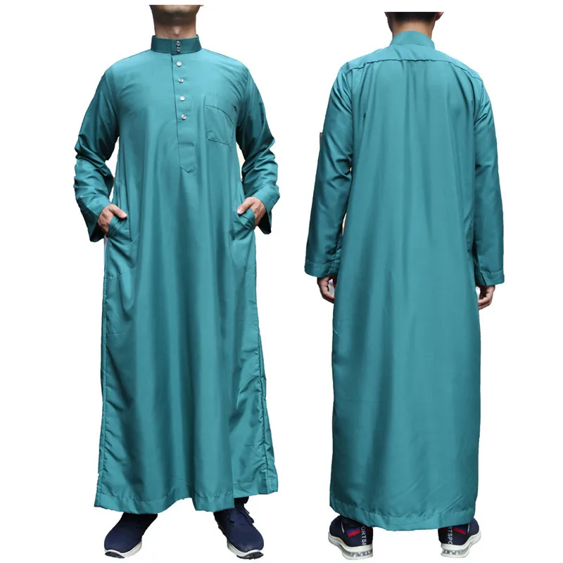 

2021 factory Wholesale muslim men thobe Islamic Clothing arabic men prayer abayas YM172, Mix colors