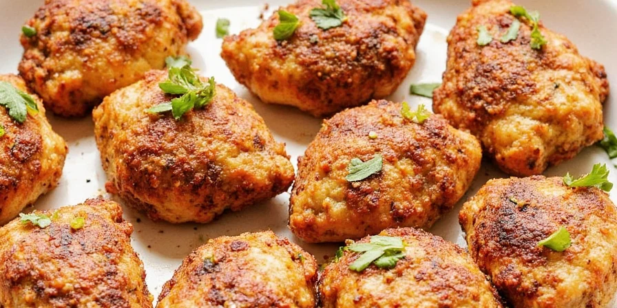 Grilled shawarma chicken on skewer