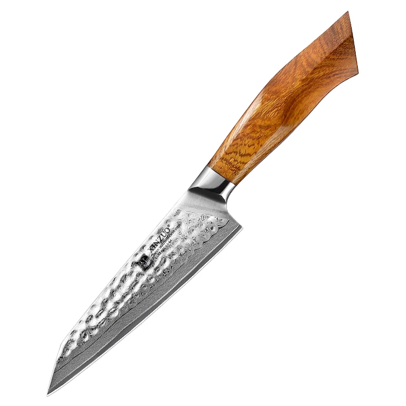 

Kitchen Utility Knife SRS13 Damascus Powder Steel Original Japan 49 Layers Carbon Steel with Desert Ironwood Handle Wooden Box