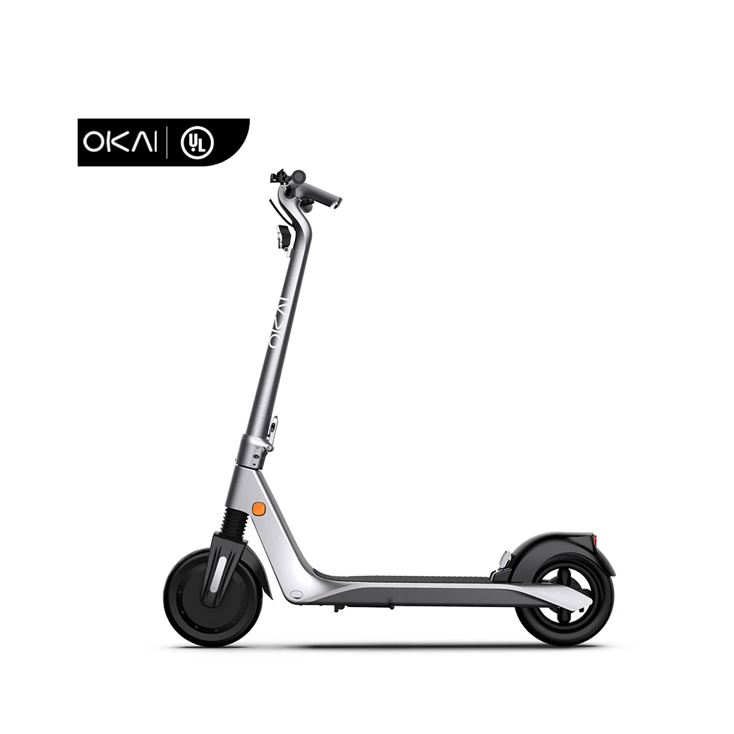 

OKAI ES500 Hot Selling Good Quality Adult 2021 350W Electric Scooter Uk Warehouse Adult Long Range For High Speed, Silver gray