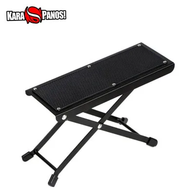 

Manufacturer Supply Guitar Accessories Metal Guitar Footstool Adjustable Folding Stand Pedal For Wholesale, Black