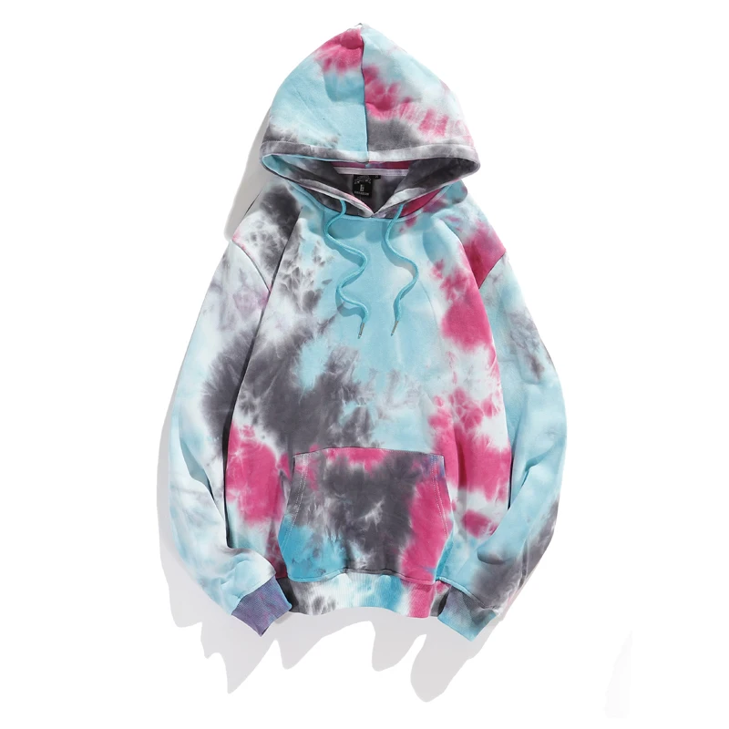

Top Sales Design Stock Low MOQ Cotton Polyester Fleece Tie Dye Hoodie Unisex Clothes Hodies