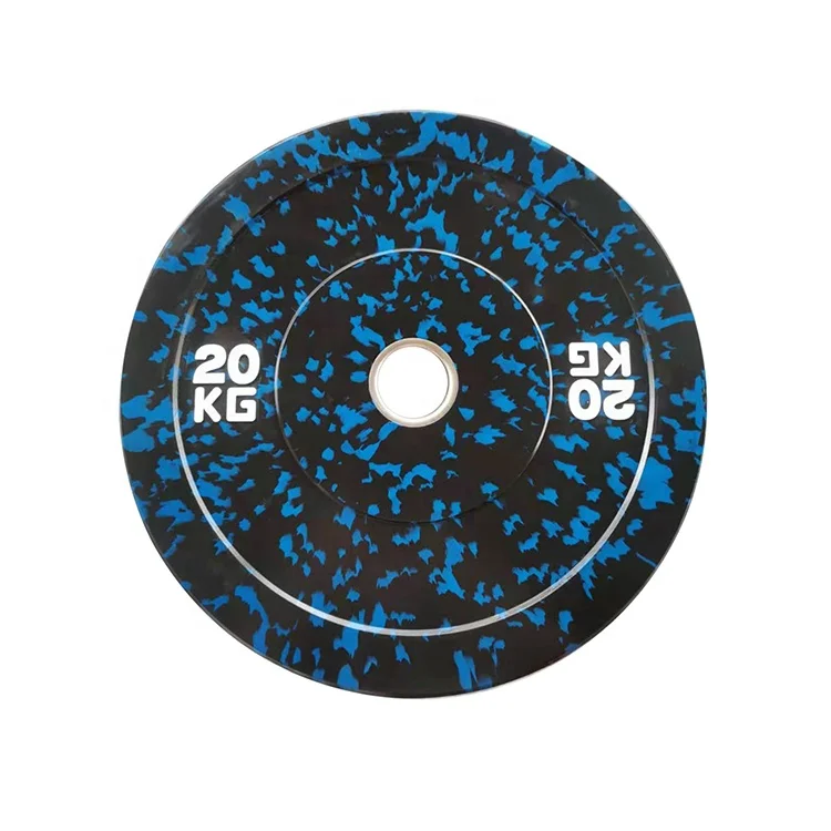 

Camouflage Bumper Rubber Plates Weightlifting rubber fleck bumper plates, White/green/yellow/blue/red