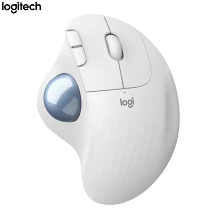 

Logitech ERGO m575 wireless mouse Mars trackball design ergonomic mouse M570 Updated version, Graphite/white