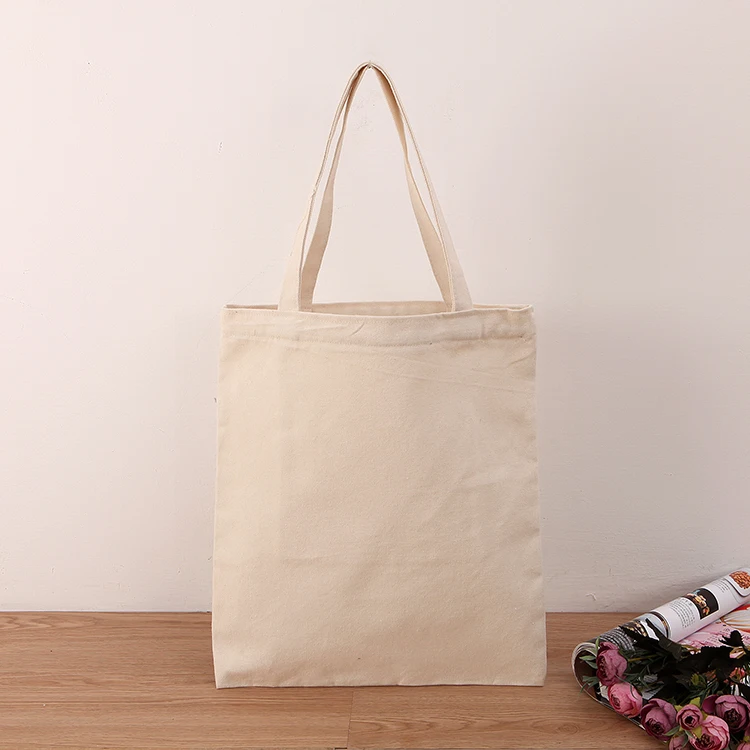 

Custom logo size Eco-friendly reusable recycled tote cotton canvas bag 8oz 10oz 12oz handled shopping cotton carry bags, White/black/custom
