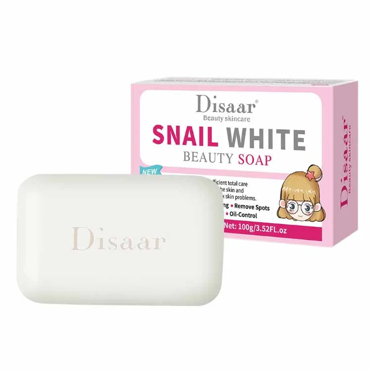 

Disaar Skin Care Natural 100% Pure Tender Skin Nourishing Anti Wrinkle Whitening Handmade Collagen Beauty Soap, White