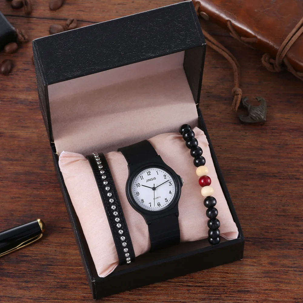 

Fashion Casual Lady Wrist watch men Stone Bracelet relogio