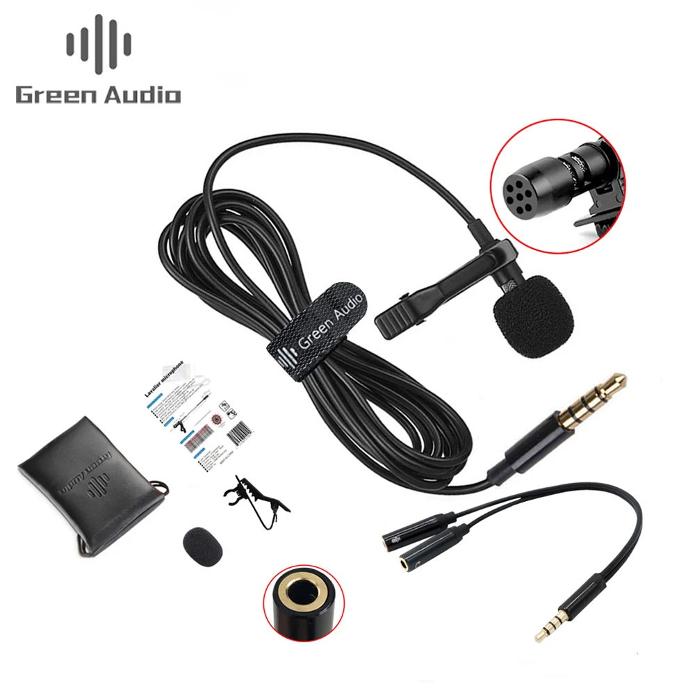 

GAM-141D Live Stream Professional Grade Lavalier Lapel Microphone, Black