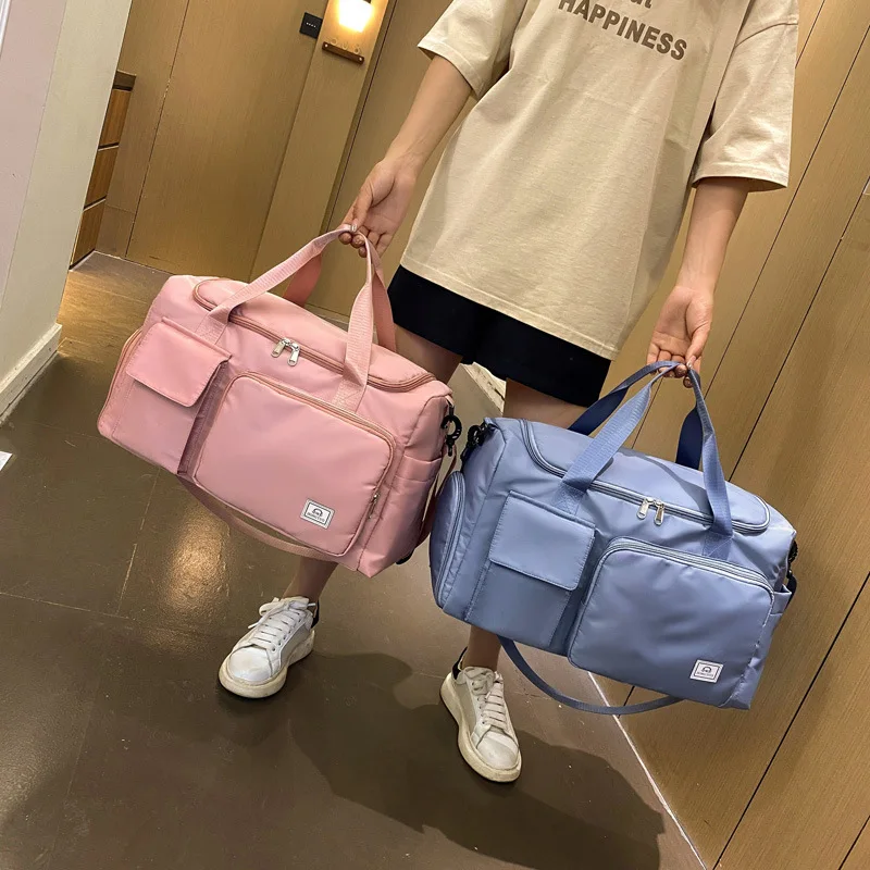 

Women Girls Sports Gym Duffle Bag Cute Medium Travel Fitness Workout Bag with Shoes Compartment & Wet Pocket