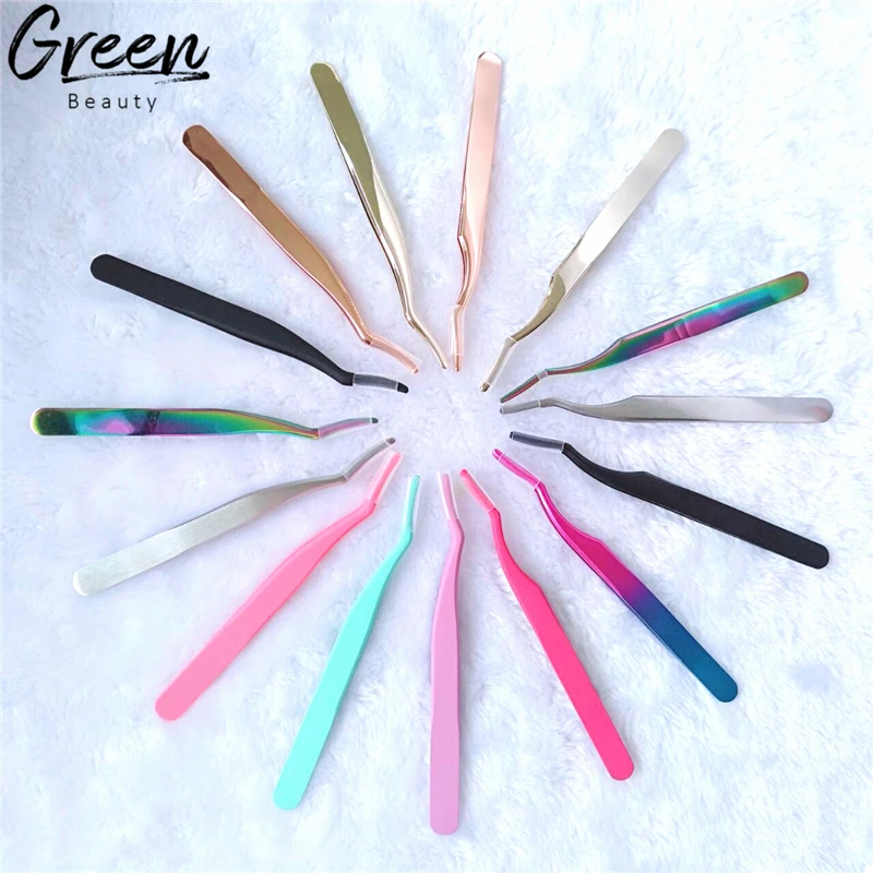 

Private Label Stainless Steel Rose Gold False Lashes Eyelash Applicator, Customized color
