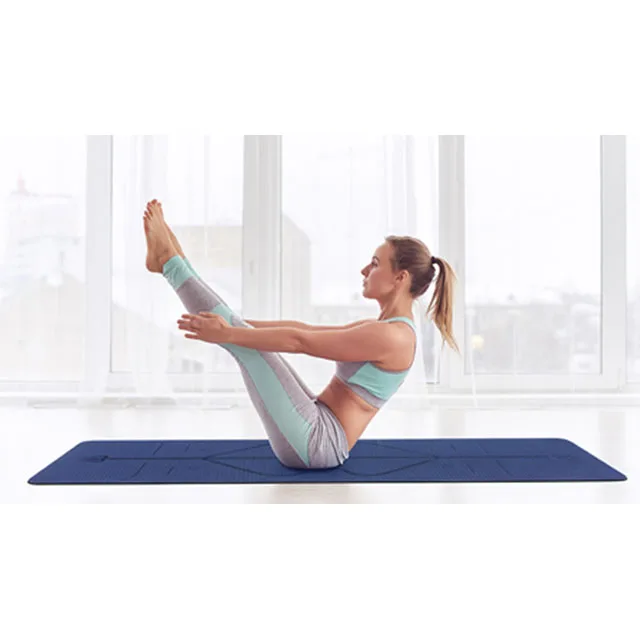 

Home Exercise Gym Workout Sports Non Slip Custom Eco Friendly Fitness Branded Yoga Mat TPE Yoga Mat