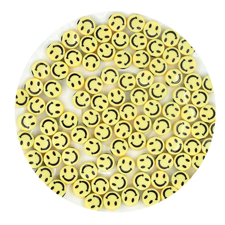 

Quality supplier yellow round flat acrylic smiley beads white oblate acrylic alphabet beads for charms for bracelets bulk