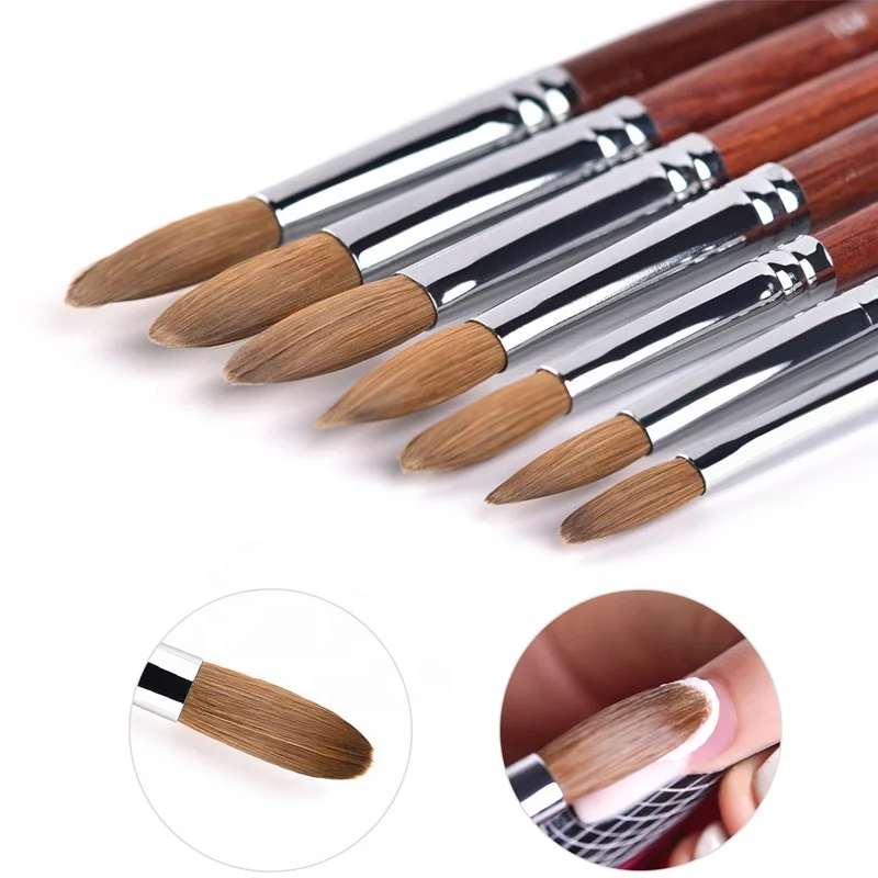 

11/13/15/17/19mm UV Gel Builder Painting Dotting Pen Carving Tips Manicure Salon Tools Brushes Nail Art Crystal Brush