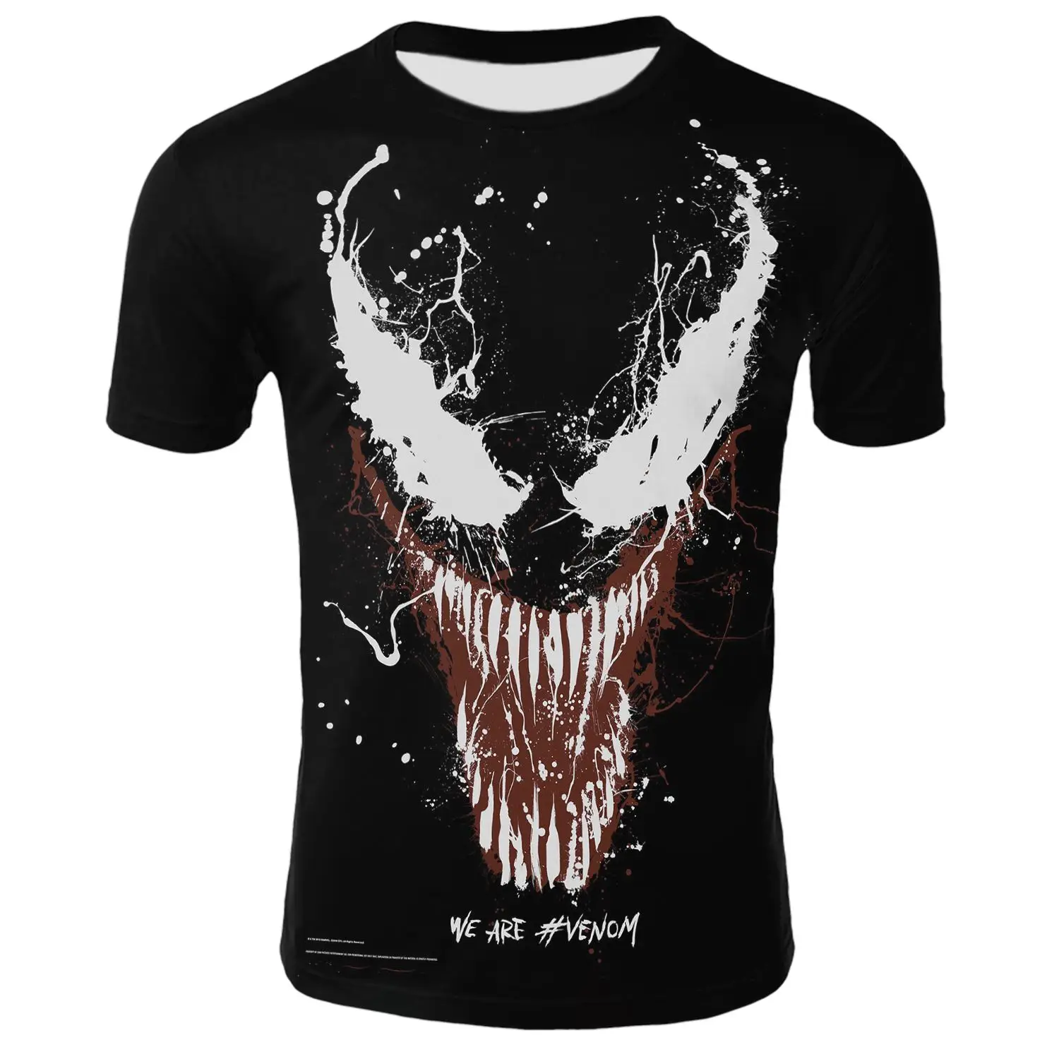 

2022 hot new venom Unisex t shirts designs Casual sports designer tshirts Custom Men's 3D printed t shirts, Customized color