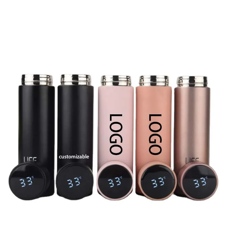 

500ml Stainless Steel Sublimation Blanks Sealed Vacuum Smart Water Bottles