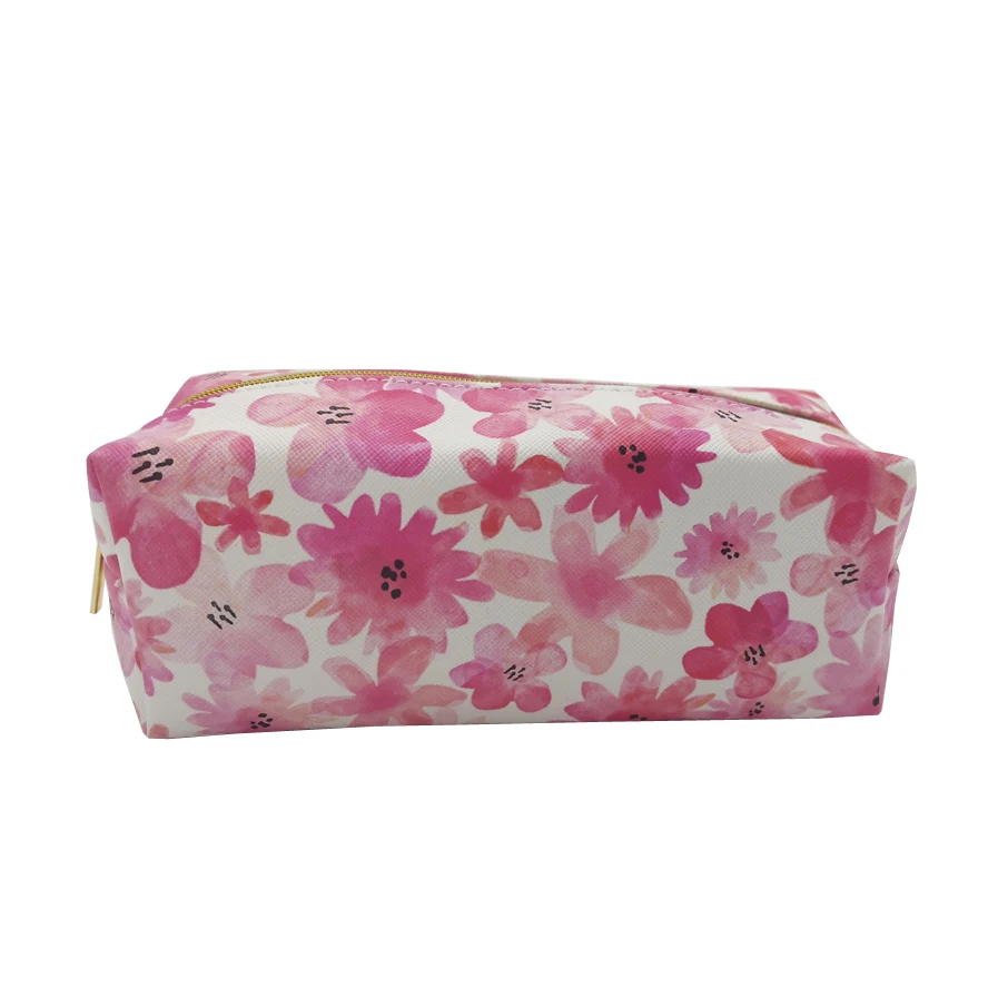 

New Style Fashion digital Printing Pvc Leather Travel Makeup Brush Case, Customized