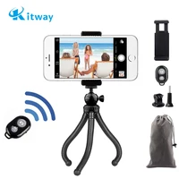 

Phone Flexible Tripod with Wireless Remote Shutter Compatible with Mini Tripod Stand Holder for Camera GoPro/Mobile Cell Phone