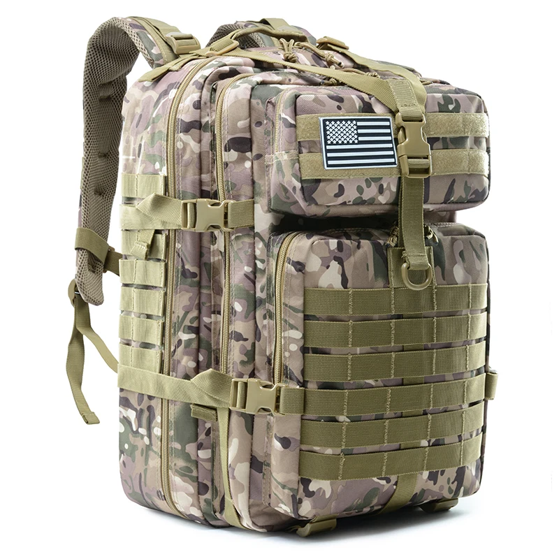 

Lupu 45L Military Backpack Customized Logo Oem/odm Wear-resistant Tactical Backpack