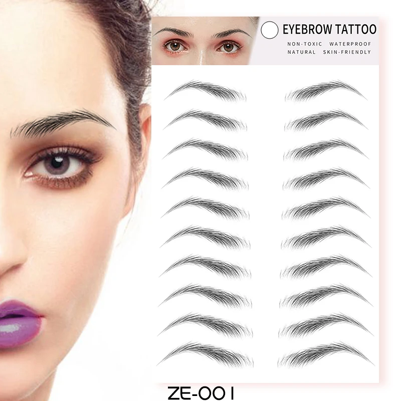 Beauty Sticker Temporary Eyebrow Tattoo Paper Logo Eyebrow Tattoo ...