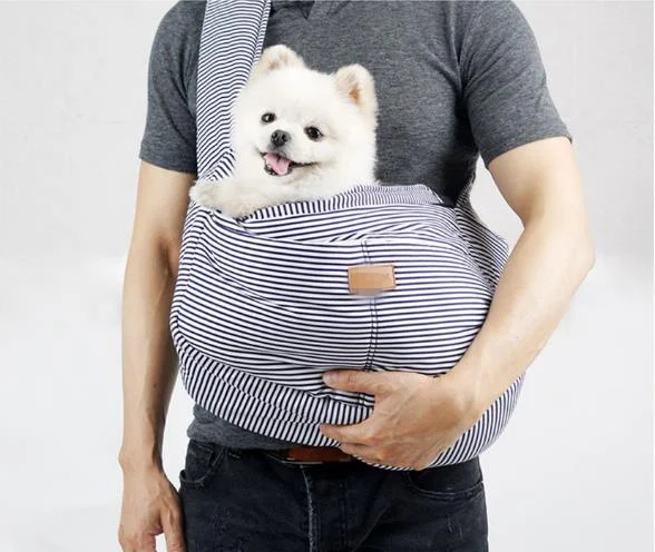 

custom korean pet sling bag carrier front pack for pet outdoor travel cotton pet bag from Anhui bags, Customized