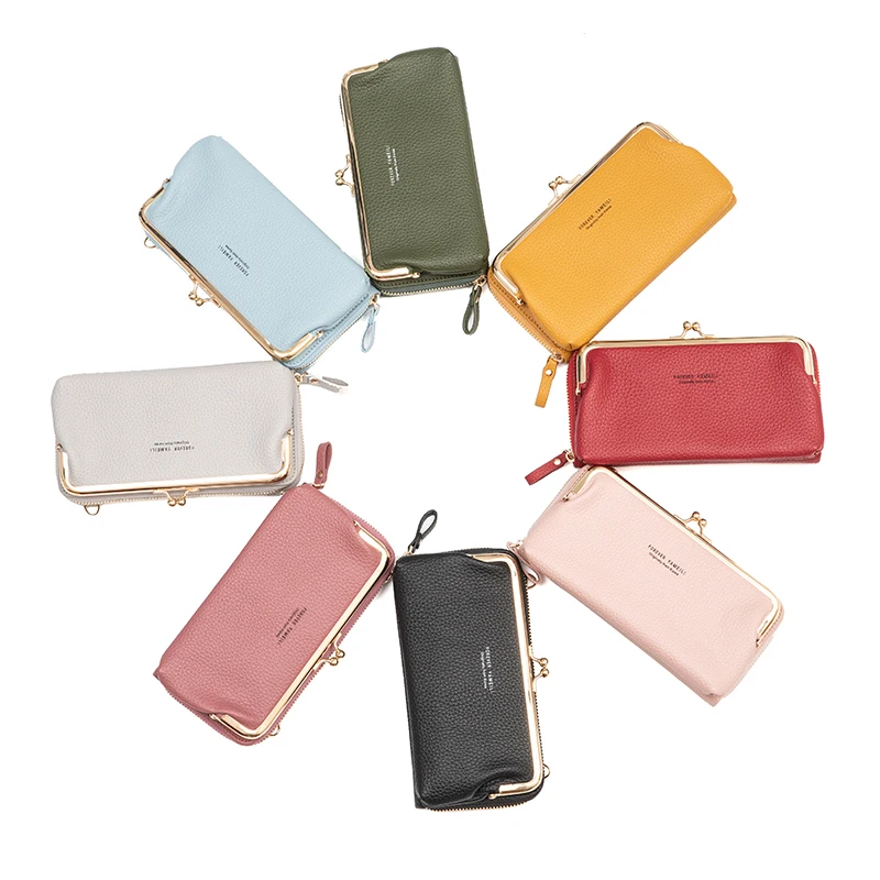 

New women's slung mini shoulder buckle small slung women's handbags and wallets evening clutch can be customized