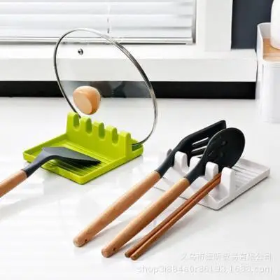

Plastic Spoon Rest Kitchen Organizer for Fork Spatula Rack Spoon Holder Stand Tableware Storage Rack for Spoon Pot Lid Holder