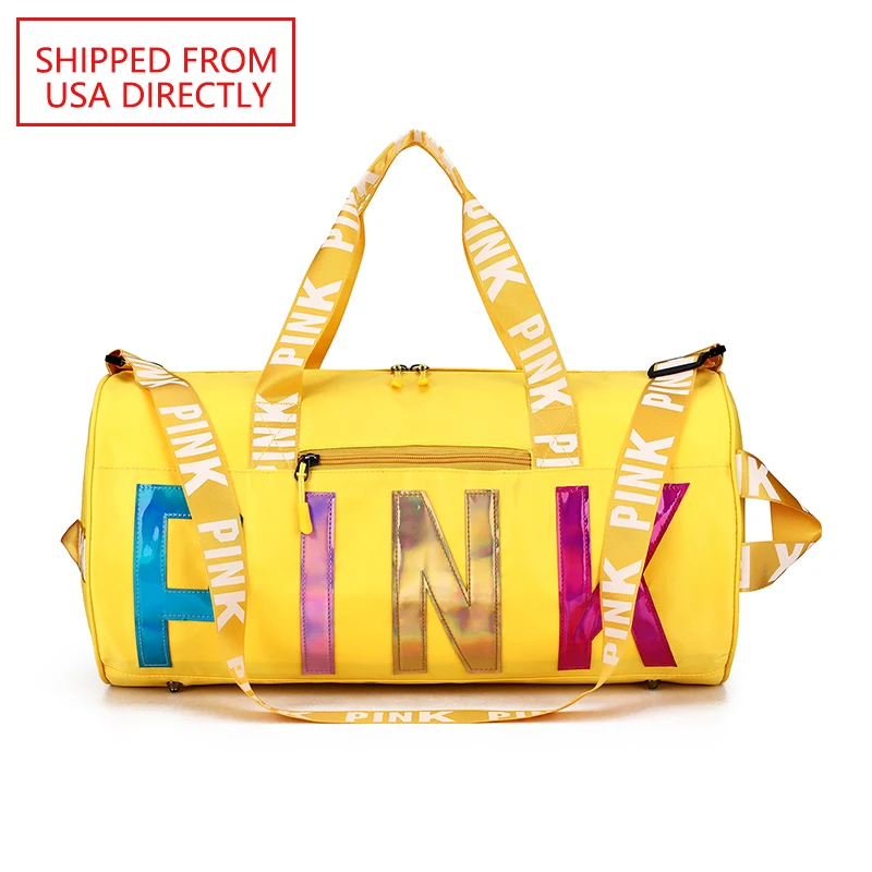 

Custom Printed Large Capacity Yellow Sequin Laser Travelling Duffle Bag Waterproof Pink Women Spend The Night Bags, Green/rose/gray/pink/beige/blue/burgundy/red/black/purple/orange