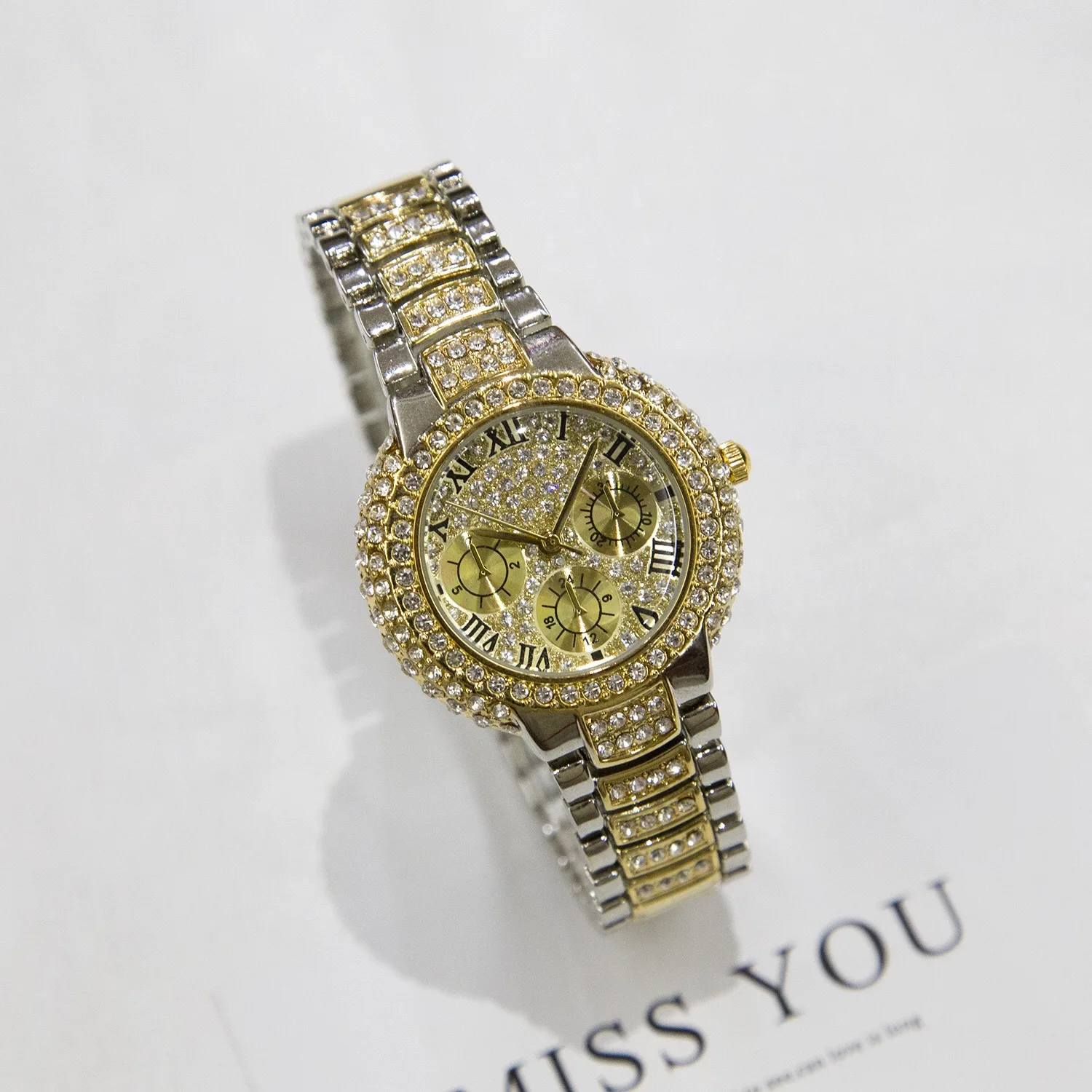 

Watches Montre Femme Bracelet Watch For Men Diamond Hip Hop Watch