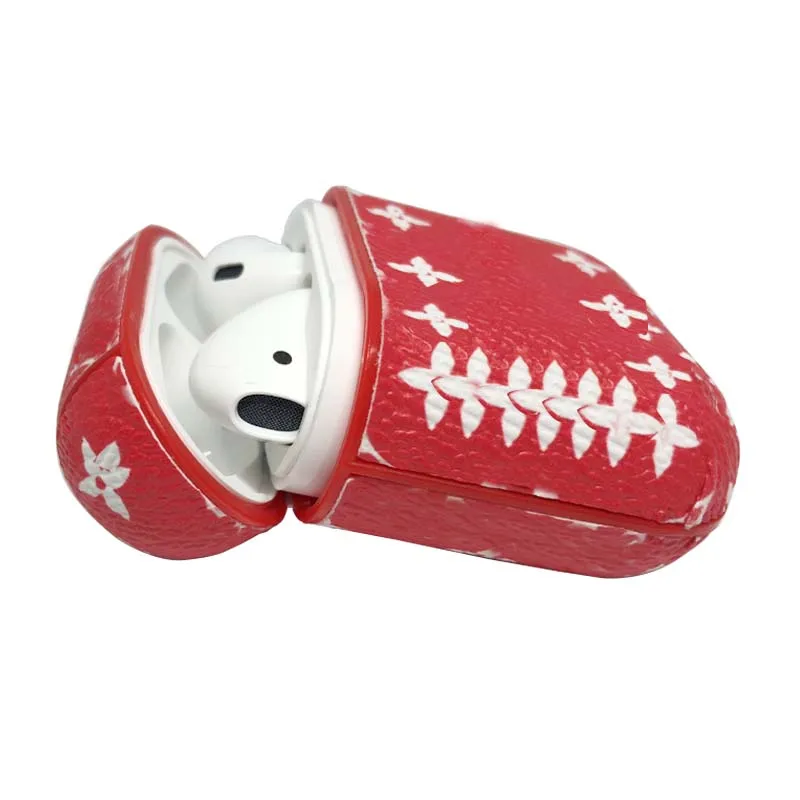 

Online Shop Hot Accessories In China Protective Case Luxury Brand PU Leather Protective Case for Apple Earphohone Accessories, Customizable